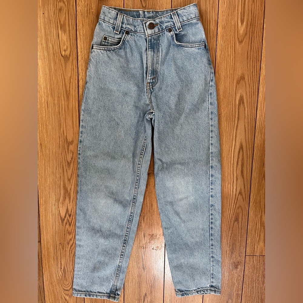 RARE VTG 90s Levis Orange Tab Jeans - Light Wash | Sz: Boys 12 Slim